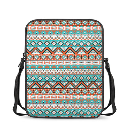 Navajo Geometric Pattern Print Rectangular Crossbody Bag