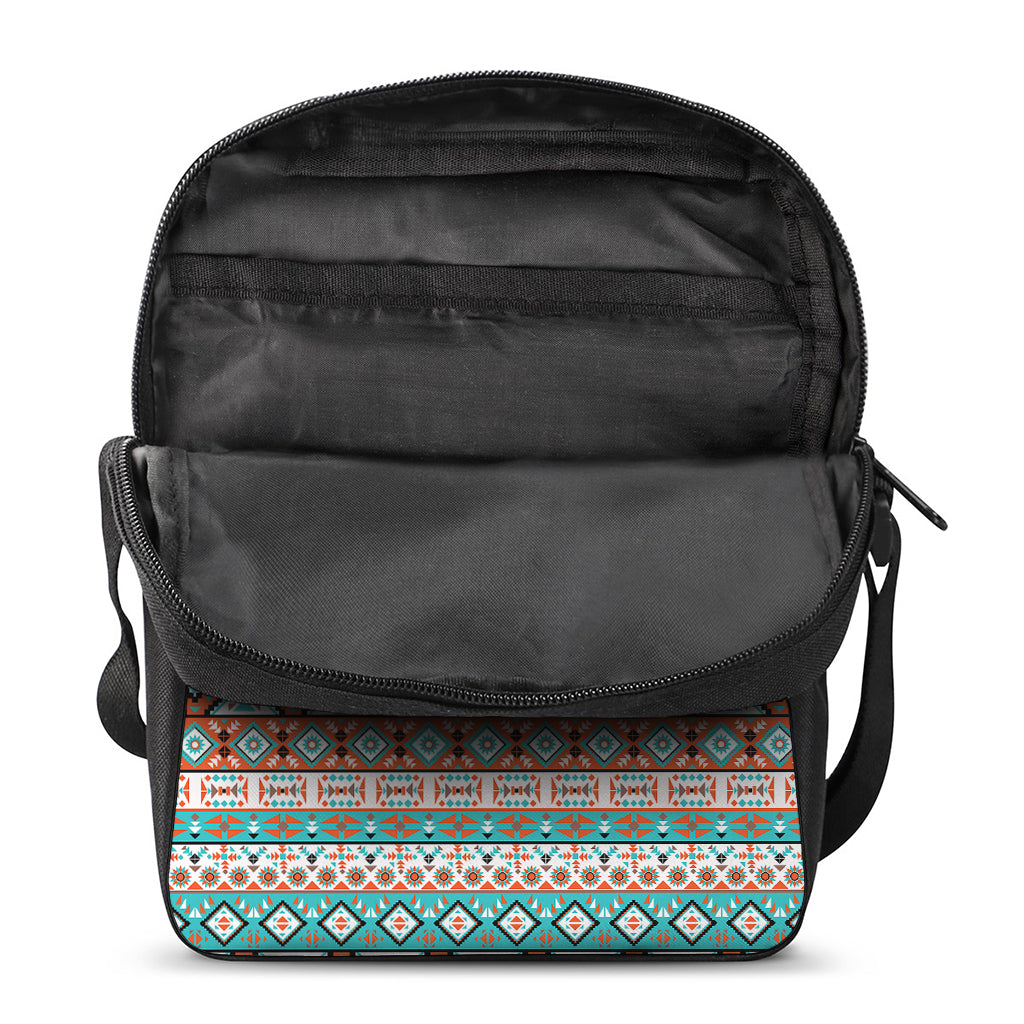 Navajo Geometric Pattern Print Rectangular Crossbody Bag