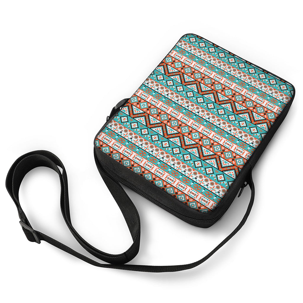 Navajo Geometric Pattern Print Rectangular Crossbody Bag