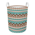 Navajo Geometric Pattern Print Round Laundry Basket