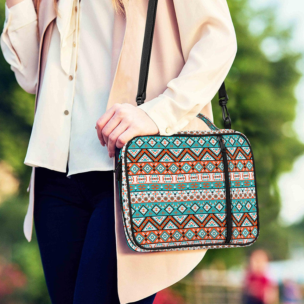 Navajo Geometric Pattern Print Shoulder Strap Bible Bag