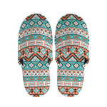 Navajo Geometric Pattern Print Slippers