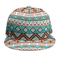 Navajo Geometric Pattern Print Snapback Cap