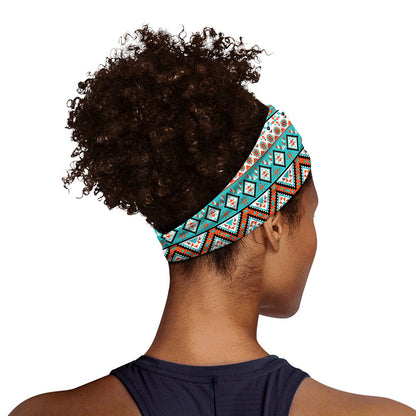 Navajo Geometric Pattern Print Sports Headband