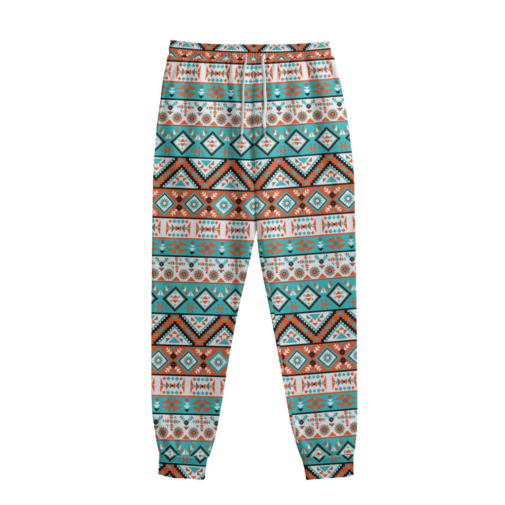 Navajo Geometric Pattern Print Sweatpants