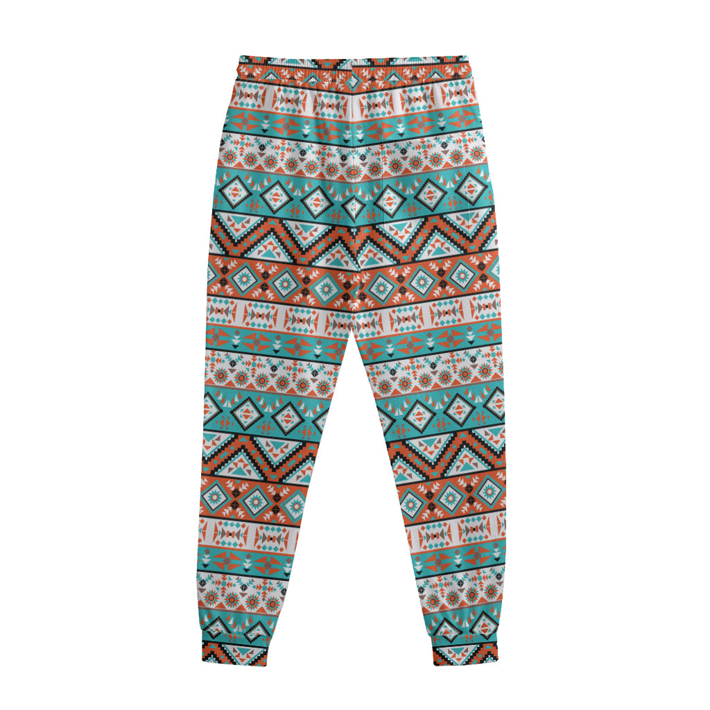 Navajo Geometric Pattern Print Sweatpants