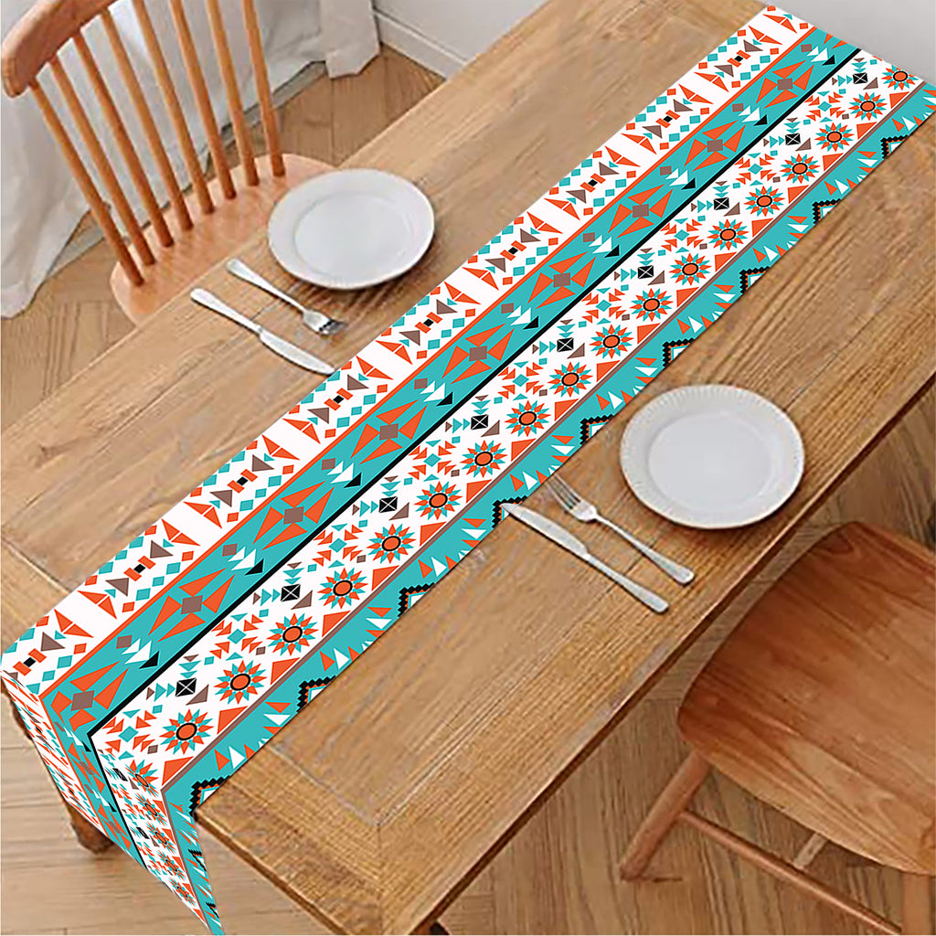 Navajo Geometric Pattern Print Table Runner