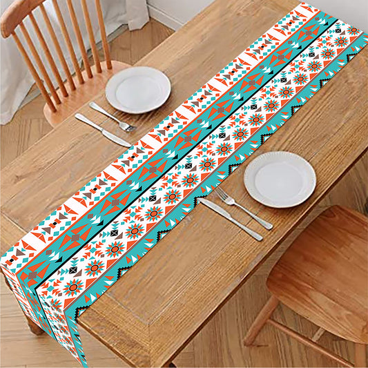 Navajo Geometric Pattern Print Table Runner