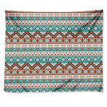 Navajo Geometric Pattern Print Tapestry