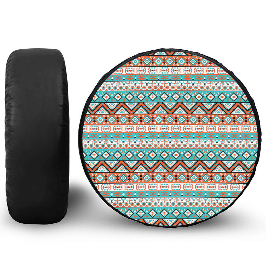 Navajo Geometric Pattern Print Tire Cover