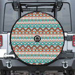 Navajo Geometric Pattern Print Tire Cover With Camera Hole