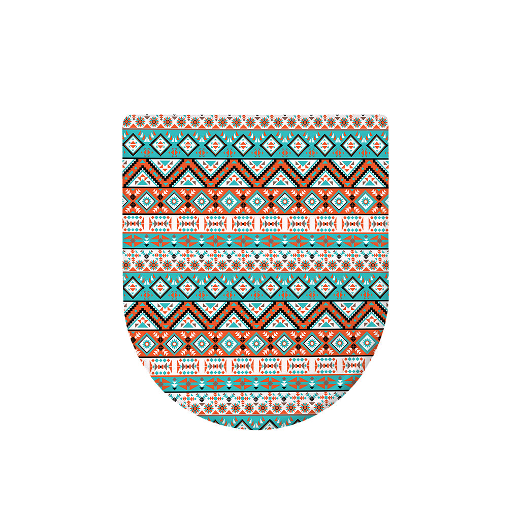 Navajo Geometric Pattern Print Toilet Lid Cover