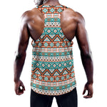 Navajo Geometric Pattern Print Training Tank Top