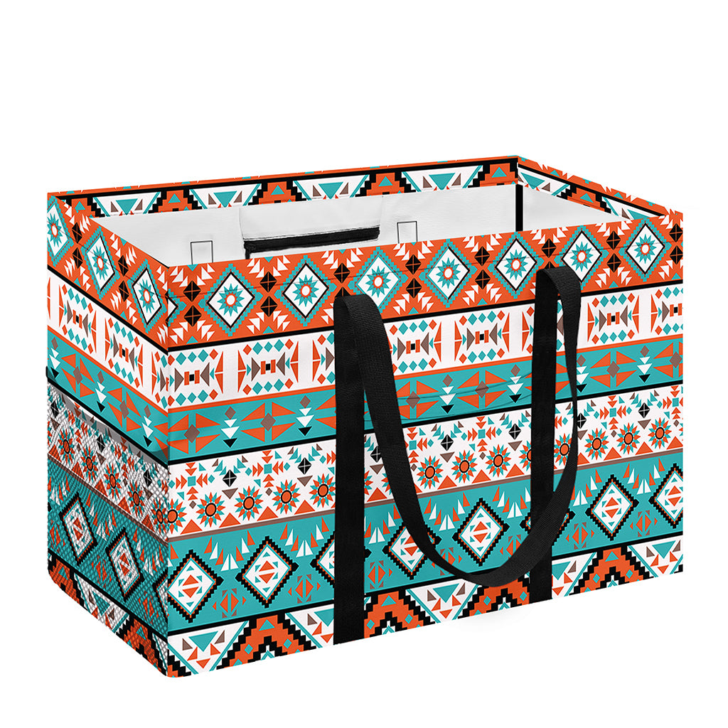 Navajo Geometric Pattern Print Utility Tote Bag