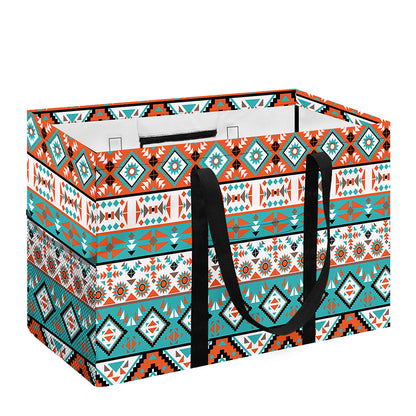 Navajo Geometric Pattern Print Utility Tote Bag