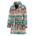 Navajo Geometric Pattern Print Women's Bathrobe