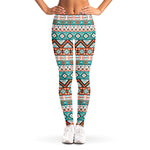 Navajo Geometric Pattern Print Women's Leggings