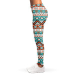 Navajo Geometric Pattern Print Women's Leggings