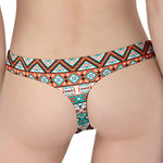 Navajo Geometric Pattern Print Women's Thong