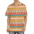 Navajo Native Pattern Print Aloha Shirt