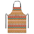 Navajo Native Pattern Print Bib Apron With Pocket