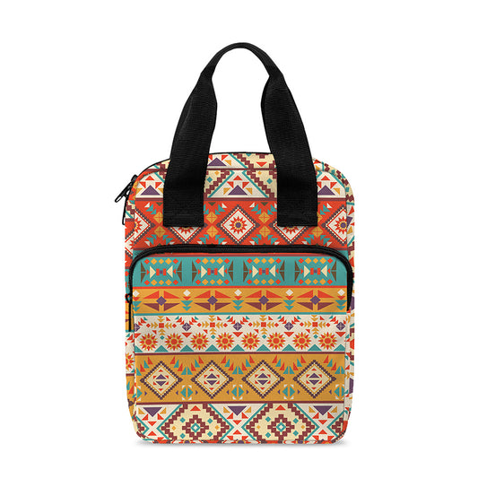 Navajo Native Pattern Print Bible Tote Bag