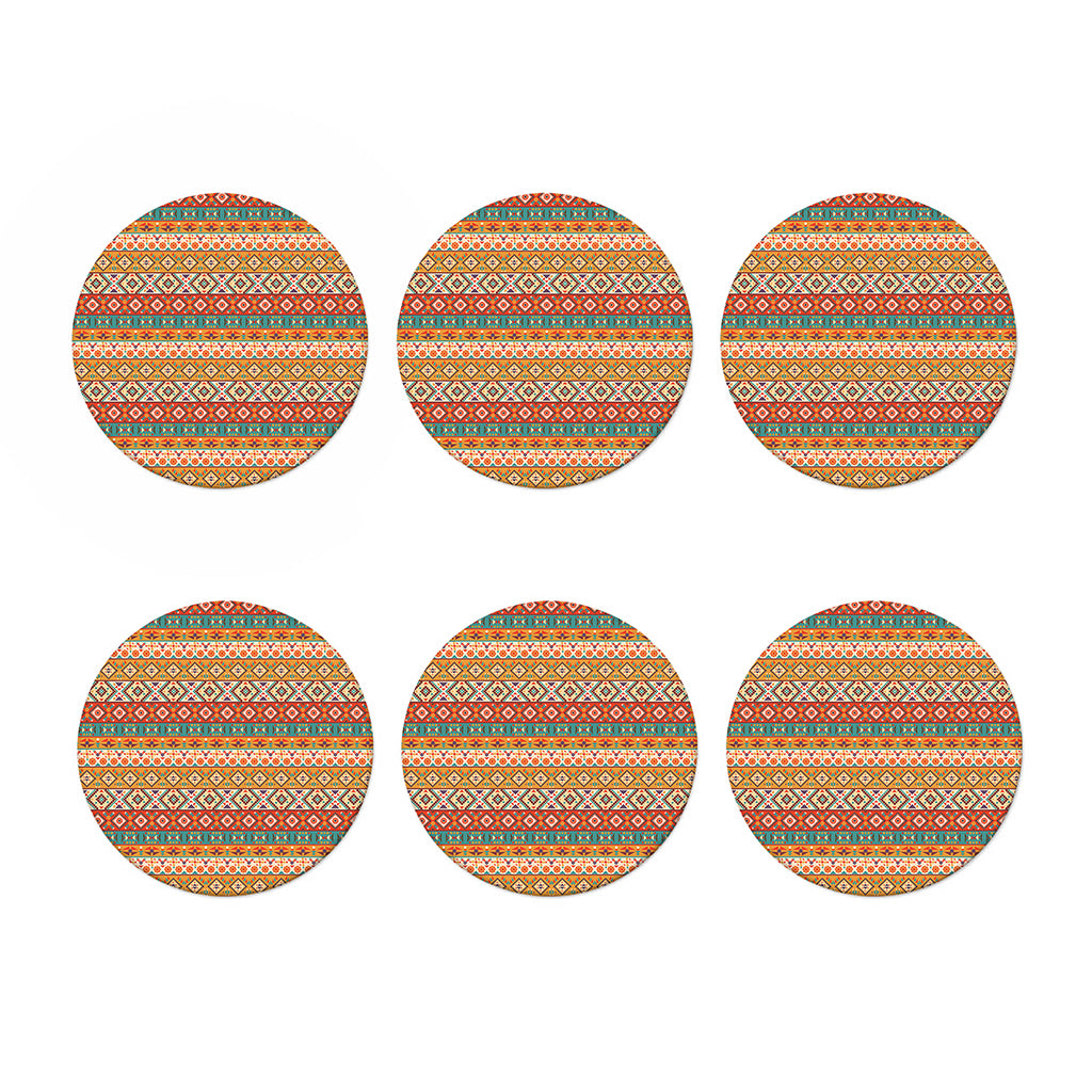 Navajo Native Pattern Print Coaster Set