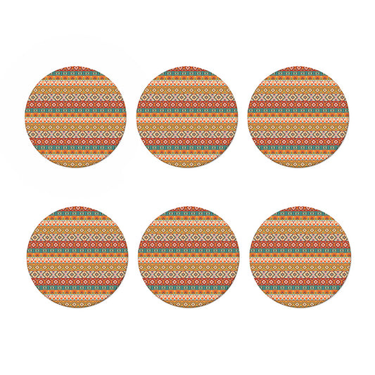 Navajo Native Pattern Print Coaster Set