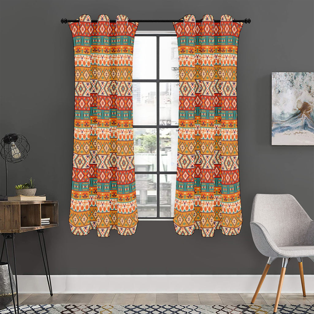 Navajo Native Pattern Print Curtain