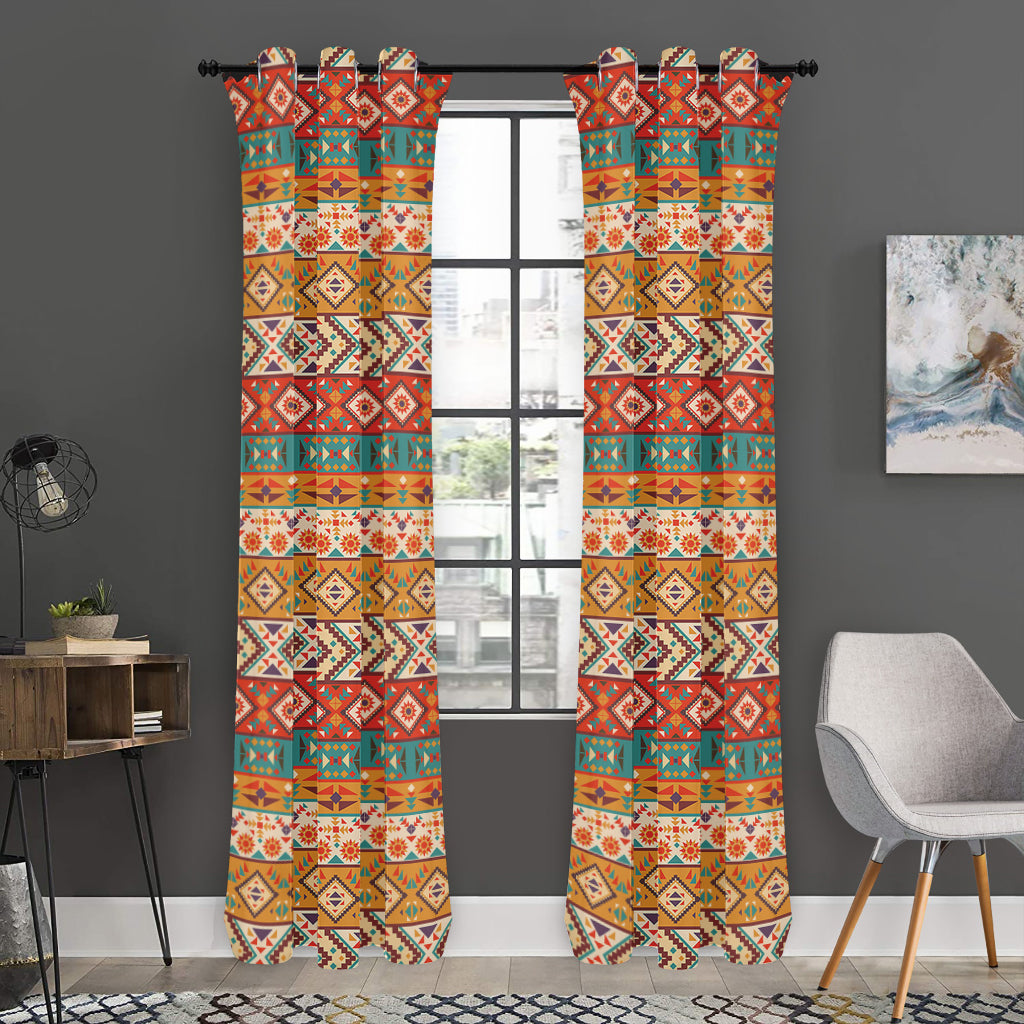 Navajo Native Pattern Print Curtain