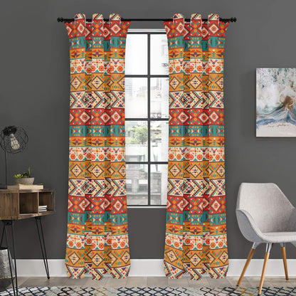 Navajo Native Pattern Print Curtain