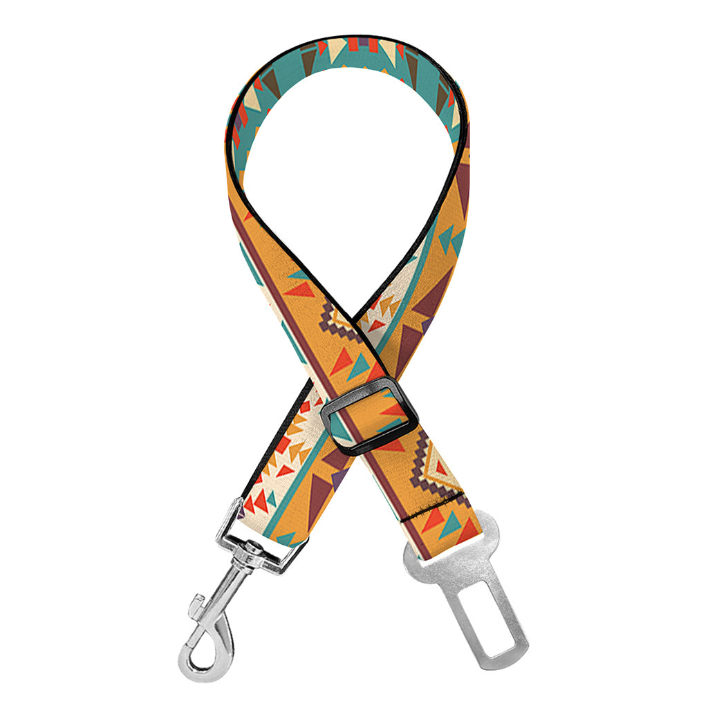 Navajo Native Pattern Print Dog Seat Belt