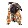 Navajo Native Pattern Print Dog Zip Up Hoodie
