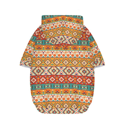 Navajo Native Pattern Print Dog Zip Up Hoodie