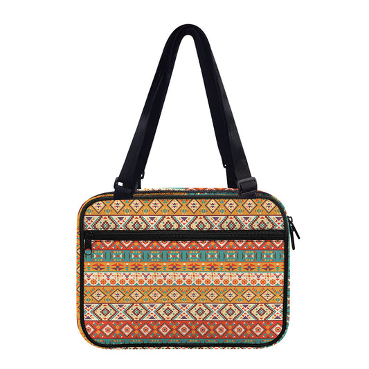Navajo Native Pattern Print Double Strap Bible Bag