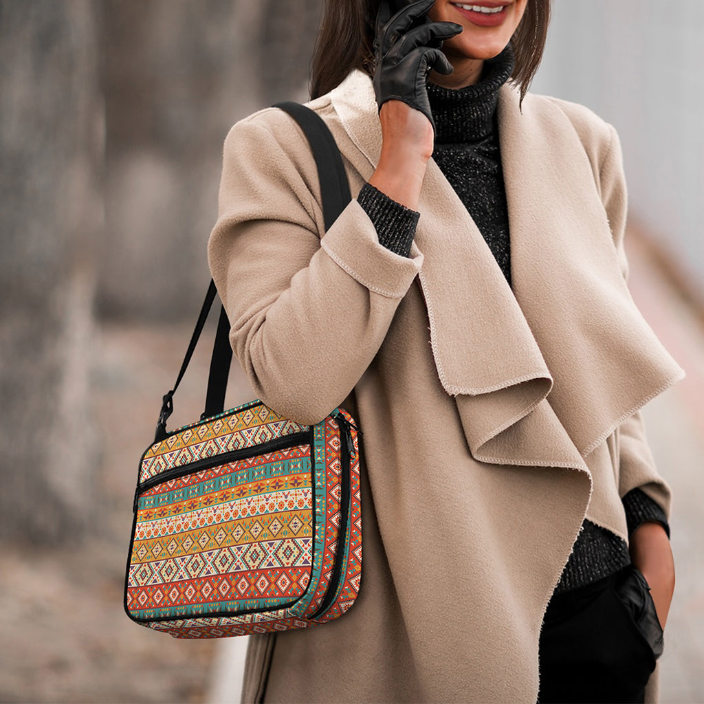 Navajo Native Pattern Print Double Strap Bible Bag