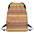 Navajo Native Pattern Print Drawstring Backpack