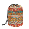 Navajo Native Pattern Print Drawstring Makeup Bag