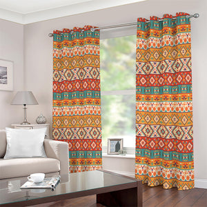 Navajo Native Pattern Print Extra Wide Grommet Curtains