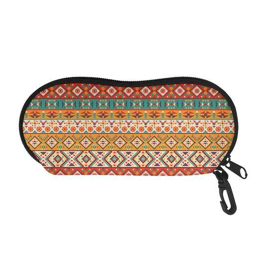 Navajo Native Pattern Print Glasses Case
