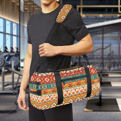 Navajo Native Pattern Print Gym Bag