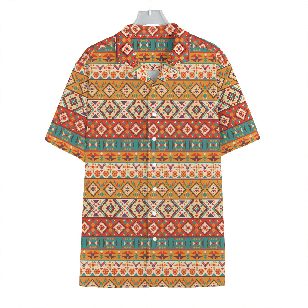 Navajo Native Pattern Print Hawaiian Shirt