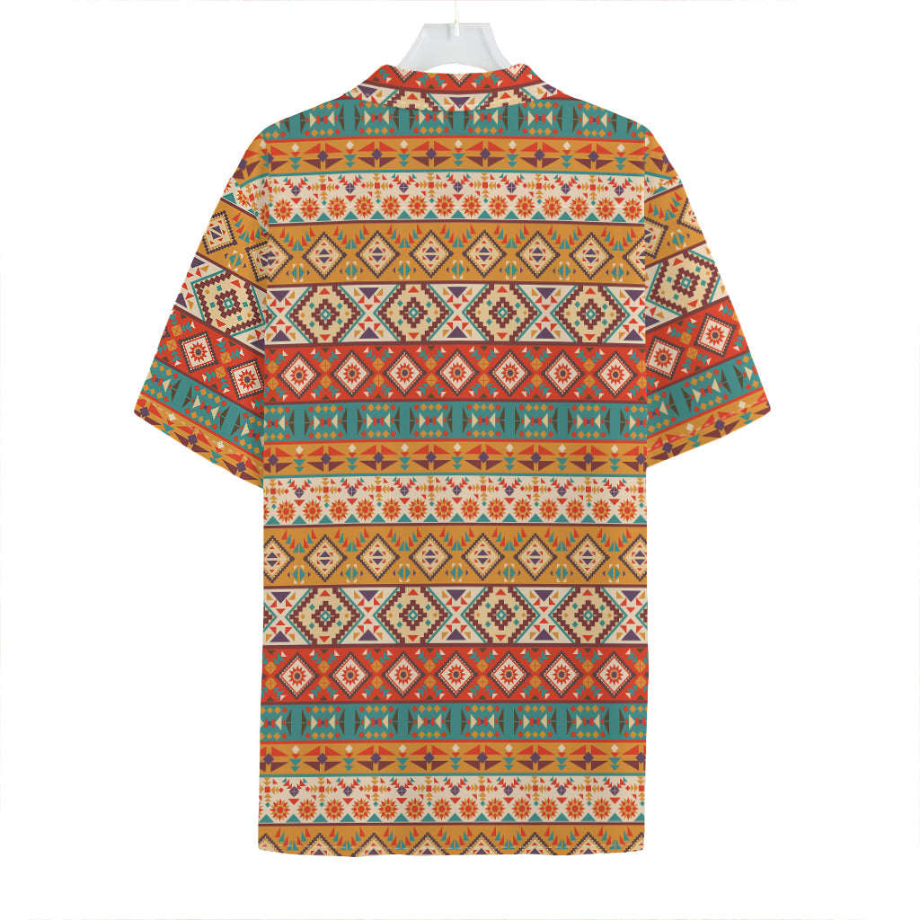 Navajo Native Pattern Print Hawaiian Shirt