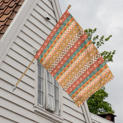 Navajo Native Pattern Print House Flag