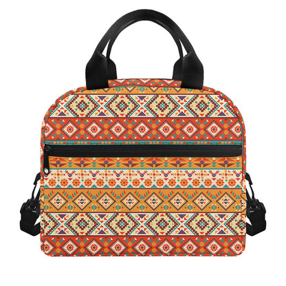 Navajo Native Pattern Print Insulated Lunch Bag