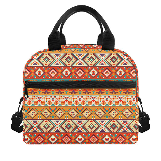 Navajo Native Pattern Print Insulated Lunch Bag