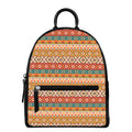 Navajo Native Pattern Print Leather Backpack