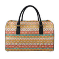 Navajo Native Pattern Print Leather Duffel Bag