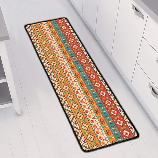 Navajo Native Pattern Print Long Kitchen Mat