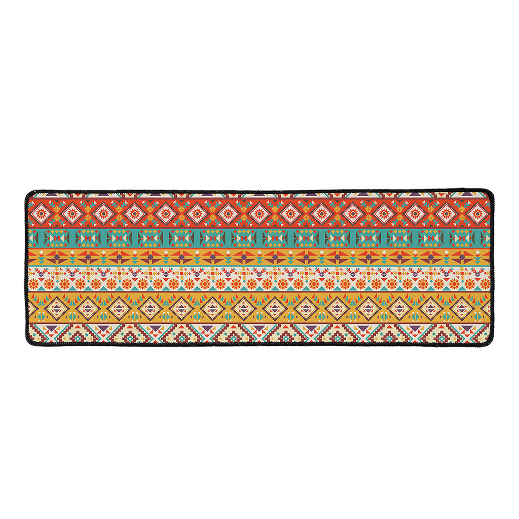 Navajo Native Pattern Print Long Kitchen Mat